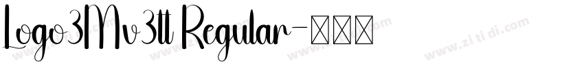 Logo3Mv3tt Regular字体转换
